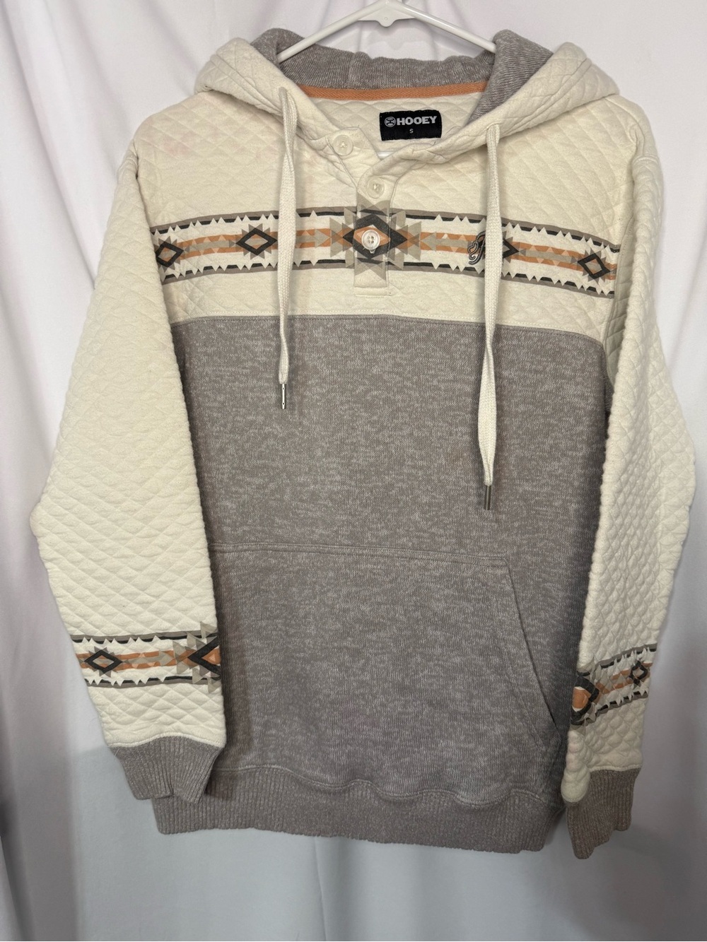 Hooey Women's Jimmy Ladies Grey White Hoody